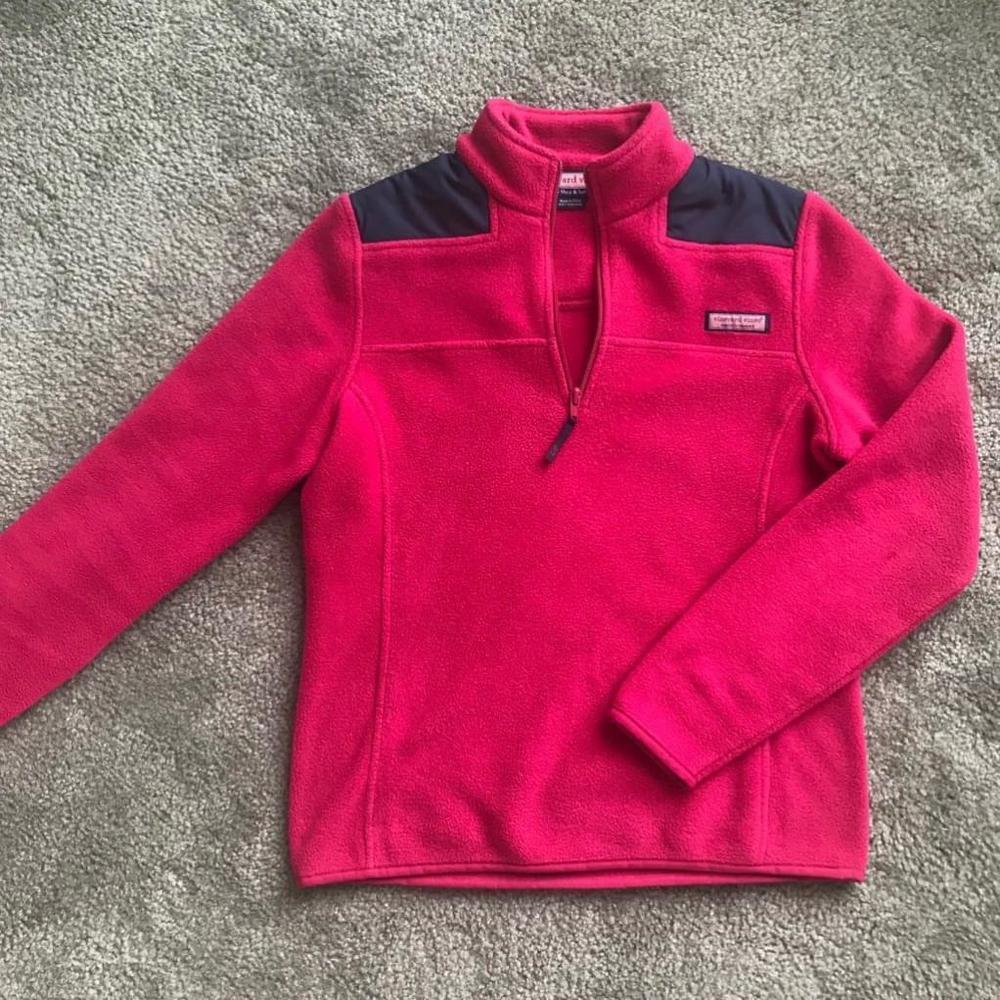 VGUC Vineyard Vines Fleece Pullover | Size Small